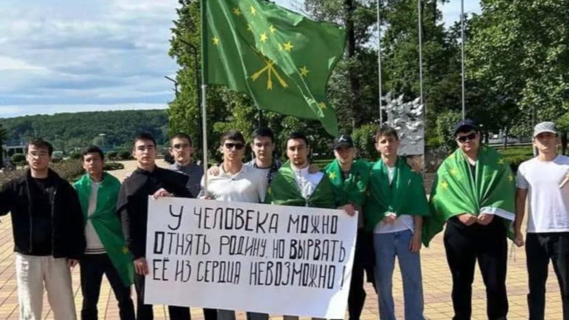 Participants in the march in Nalchik. May 25, 2025. Photo by Martin Kochesoko** https://memorialcenter.org/*