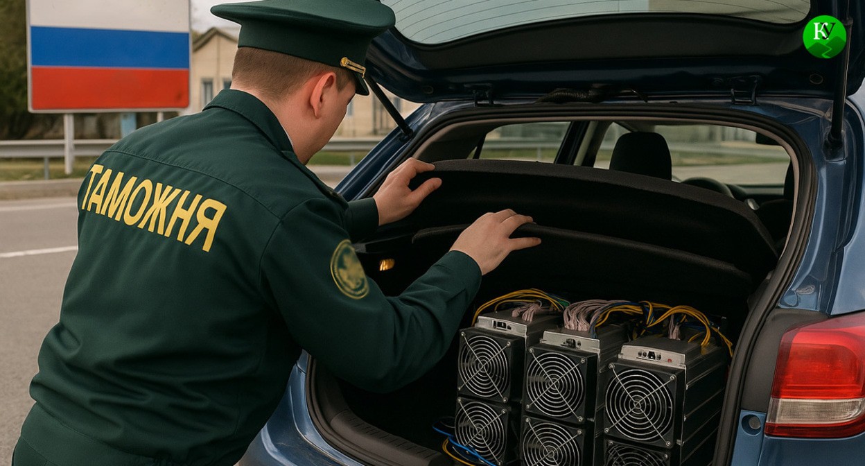 Customs officer. Illustration created by the “Caucasian Knot” using AI in the Copilot software.