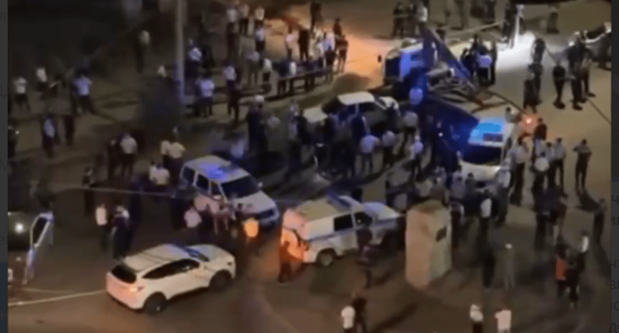 The situation on the spot. Still frame from the video of the RGVK "Dagestan" from 29.08.25, https://t.me/RGVKDAGESTAN/40104