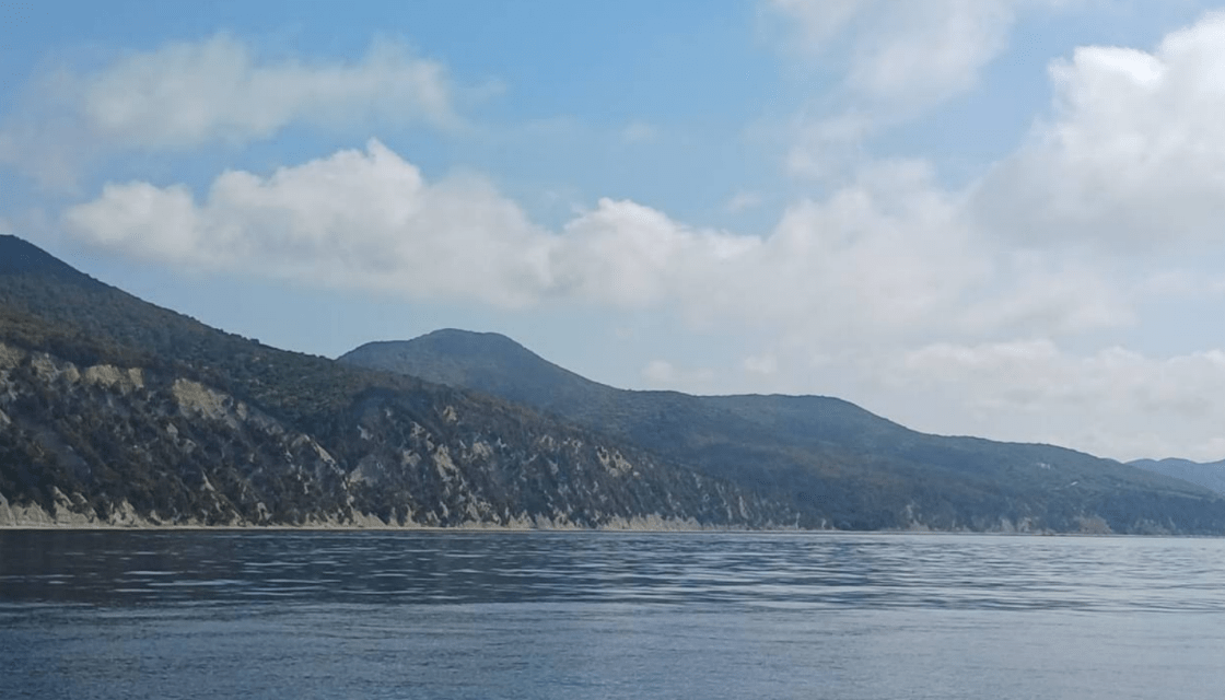 View of Pshchadskoe forestry after extinguishing the fire. Screenshot of a photo from the Telegram channel of the Gelendzhik administration from 31.08.25, https://t.me/adm_gelen/22837.