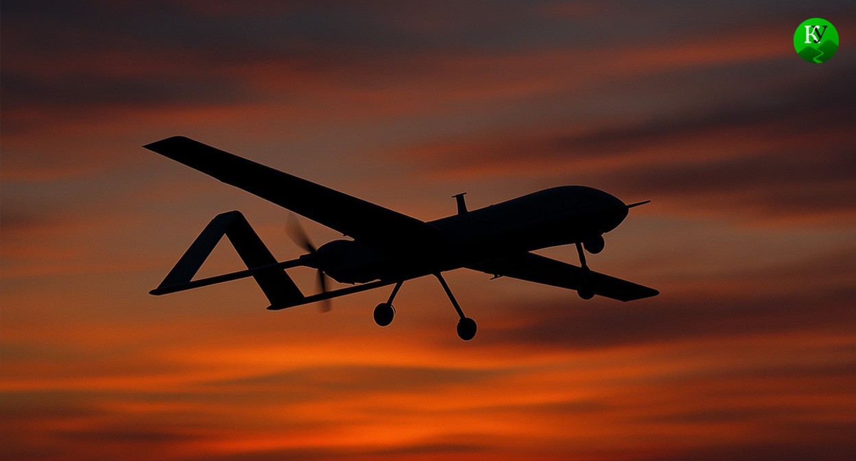 Drone. Illustration created by "Caucasian Knot" using AI in the Copilot program.