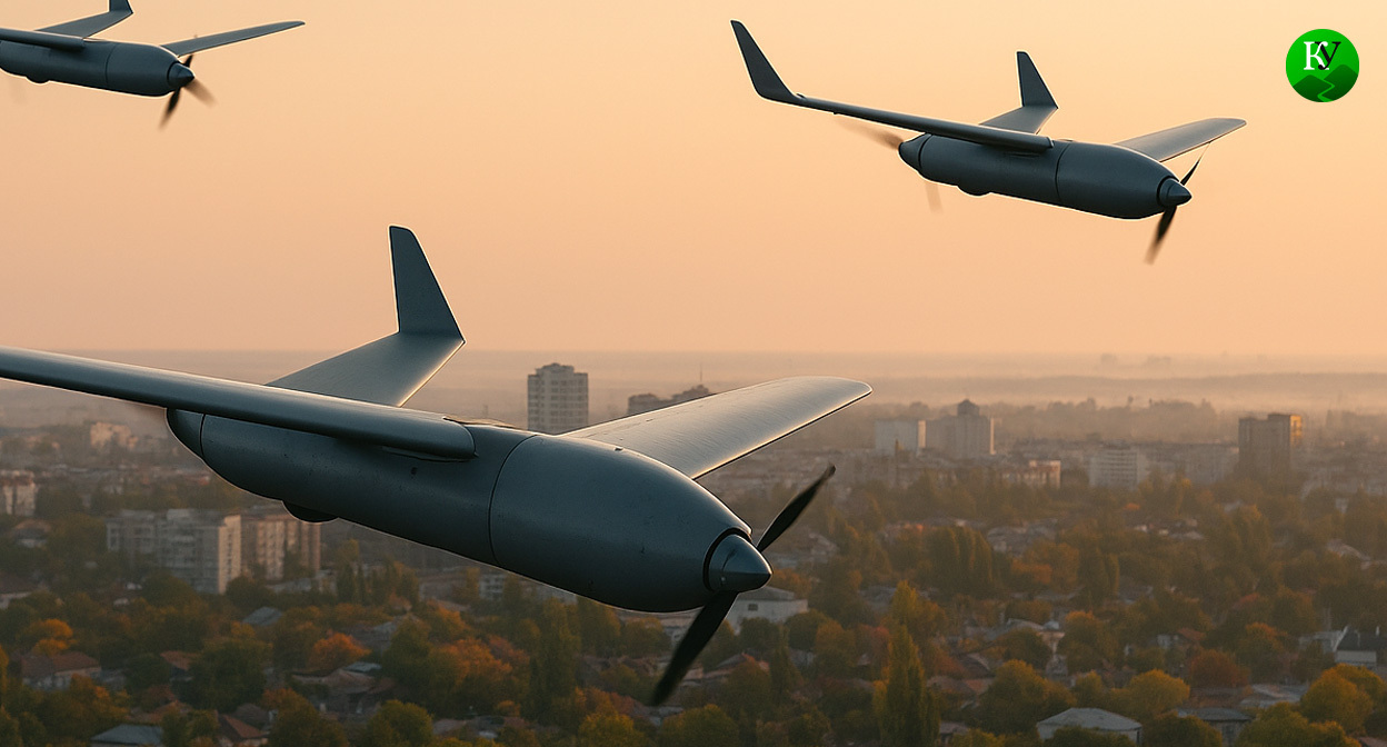 UAV. Illustration created by the "Caucasian Knot" using AI in the Copilot program.