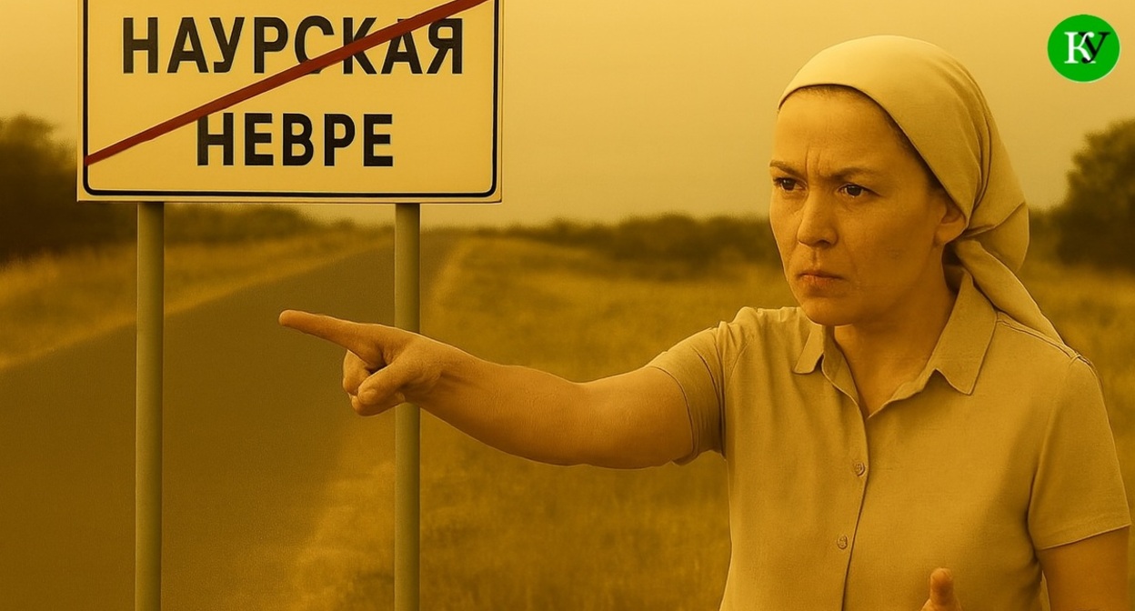 Naurskaya. Illustration created by the "Caucasian Knot" using AI in the Copilot program.

