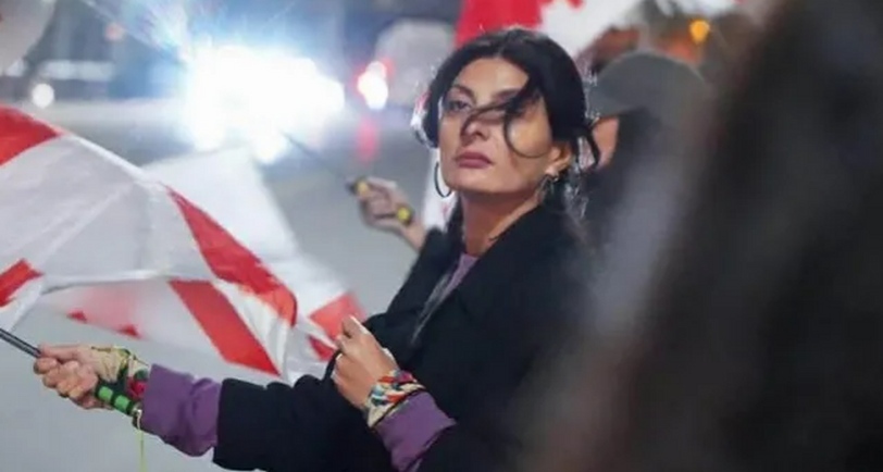 Tata Peradze. Photo: "Interpressnews" https://www.interpressnews.ge/ru/article/171576-zaderzhana-chlen-koalitsii-za-peremeny-tata-peradze