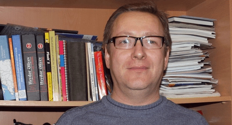 Hafiz Babali. Photo: Institute for Reporters Freedom and Safety press service https://www.irfs.org/news-feed/real-movement-member-questioned-by-police-over-a-planned-roundtable-event-january-22