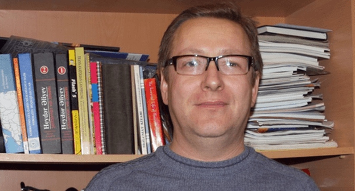 Hafiz Babali. Photo: Institute for Reporters Freedom and Safety press service https://www.irfs.org/news-feed/real-movement-member-questioned-by-police-over-a-planned-roundtable-event-january-22