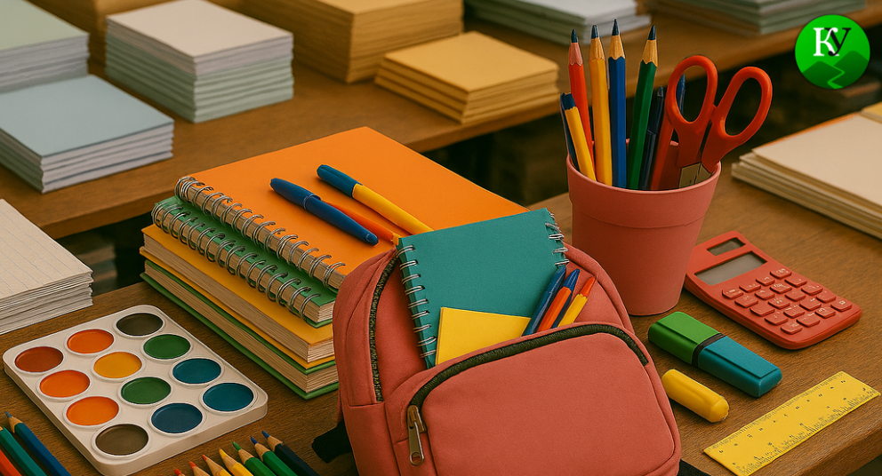 School supplies. Image created by the "Caucasian Knot" using AI in the Copilot program.