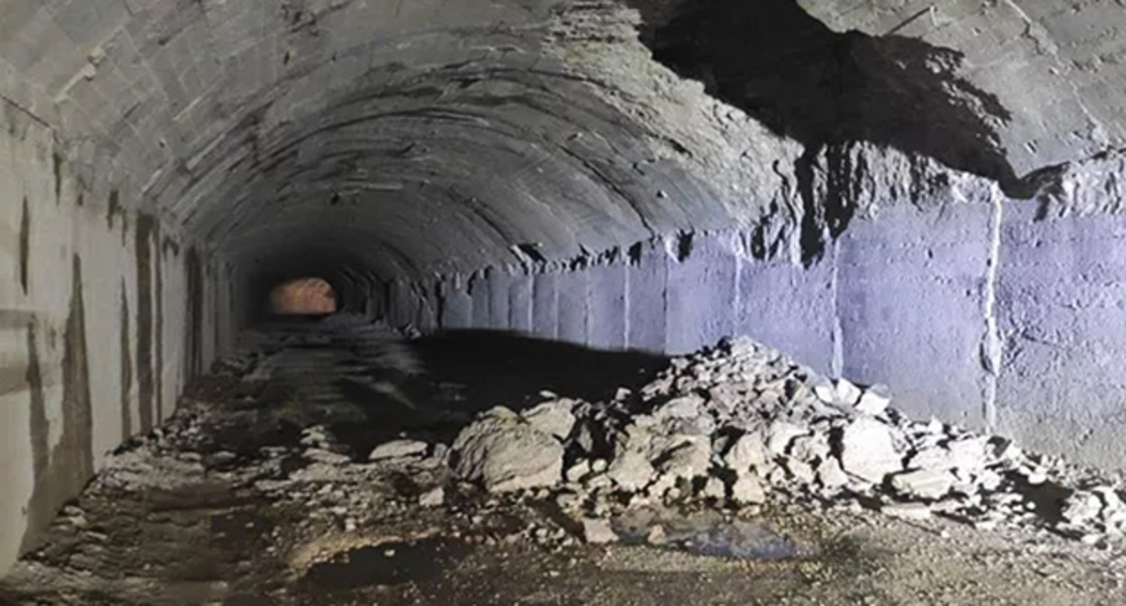 Tunnel in the Kodori Gorge. Photo: Ministry of Emergency Situations of the Republic of Abkhazia

