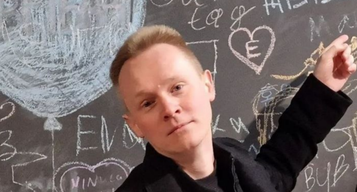 Vladimir Zhilinsky (designated a foreign agent). Screenshot from the Telegram channel "Pskovskaya Gubernia" from February 22, 2024, https://t.me/guberniaband/8250