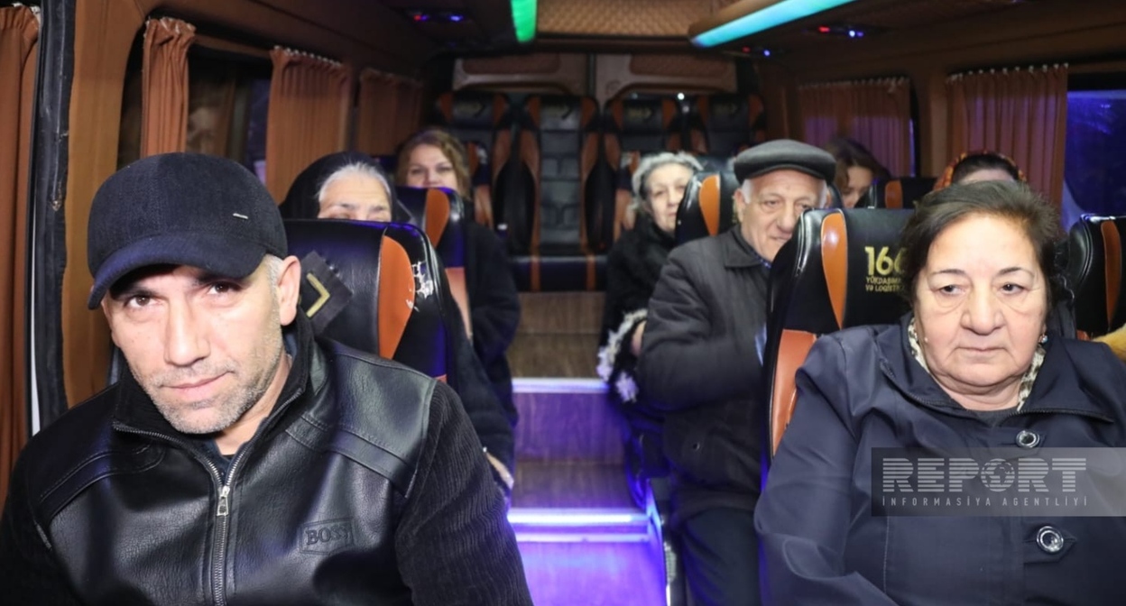 Azerbaijani displaced persons. December 24, 2025. Photo: Report https://report.az/ru/vnutrennyaya-politika/v-selo-sos-i-horovlu-vyehala-ocherednaya-gruppa-byvshih-vynuzhdennyh-pereselencev