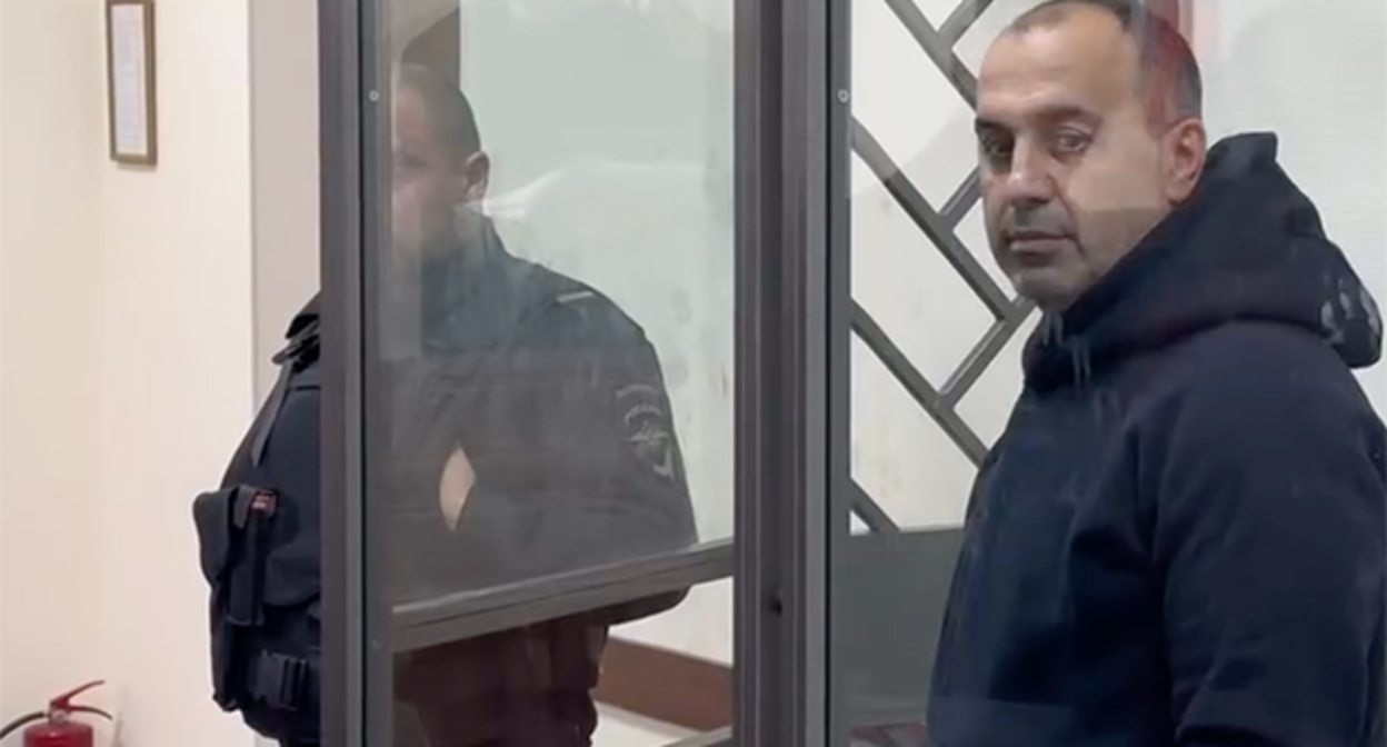 Yanis Budagov in the courtroom. Photo: tvkrasnodar.ru