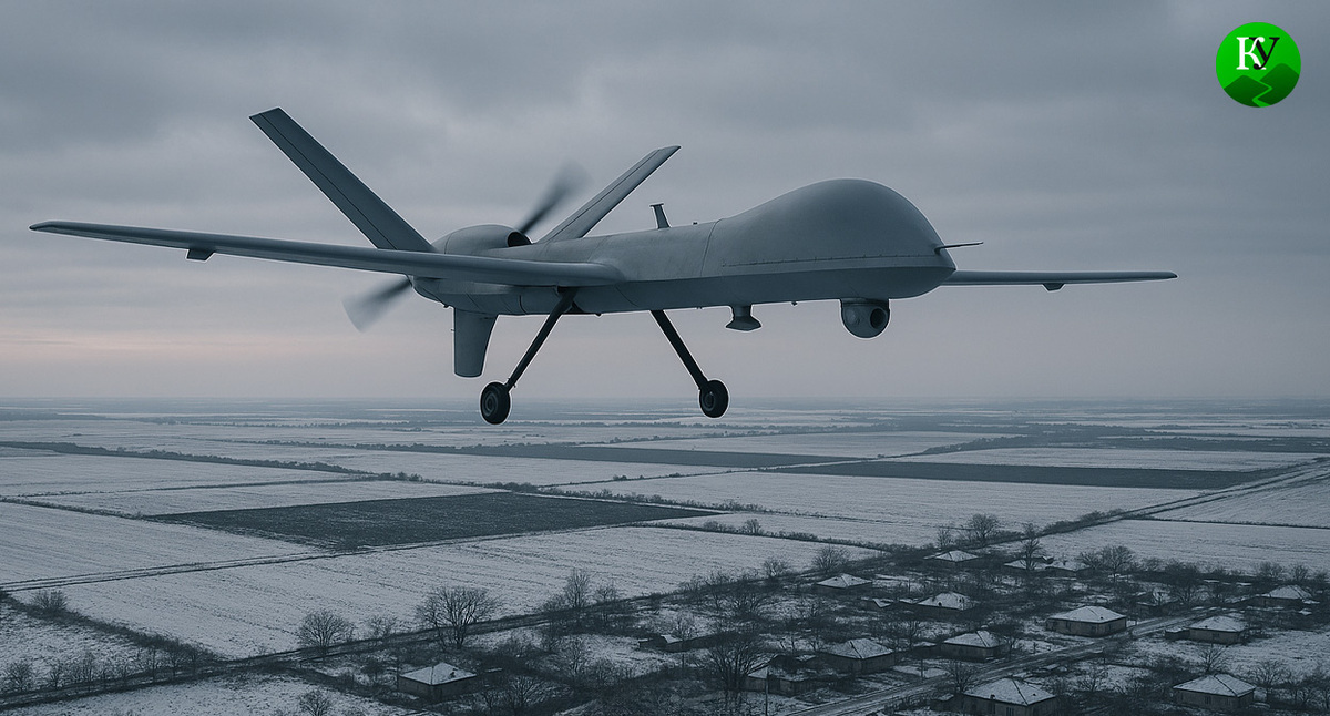 UAV. Illustration created by the "Caucasian Knot" using AI in the Copilot program.