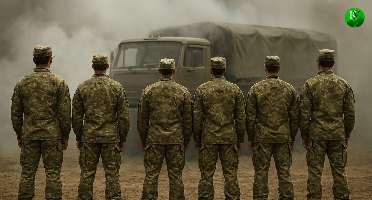 Military personnel. Illustration created by the "Caucasian Knot" using AI in the Copilot program.