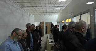 The announcement of the verdict against the Karabakh leadership in Baku. Screenshot from the "Report" photo from February 5, 2026, https://report.az/ru/vnutrennyaya-politika/lejla-alieva-podelilas-publikaciej-o-poezdke-v-gyojgyol-s-alenoj-alievoj#gallery_0cbbef4f9e6ba8e172d990a01ae0637a-8.