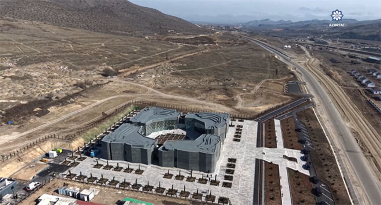 A memorial complex was opened in the city of Khojaly on February 26, 2026. Screenshot from the video: https://video.azertag.az/site/video/299351