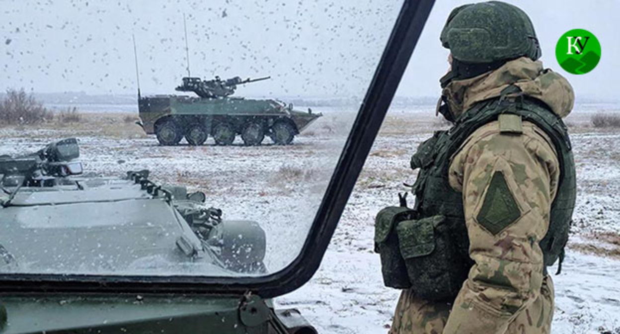 A serviceman. Illustration created by the "Caucasian Knot" using AI in the Copilot program.