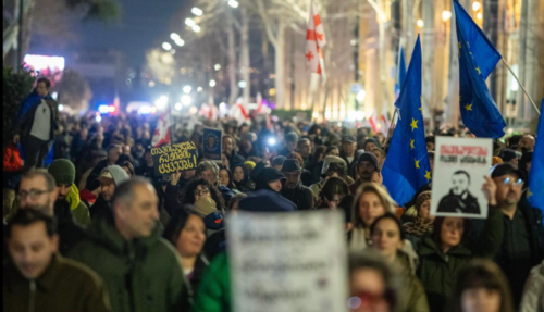 Participants in the march. Screenshot of the photo Publika from 03/14/26, https://www.facebook.com/photo?fbid=1705536594179217&set=pb.100041686795244.-2207520000 (the activities of Meta, the company that owns the social network, are prohibited in Russia).