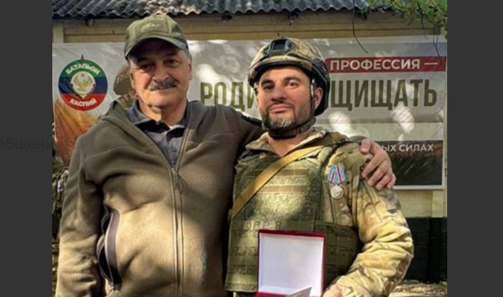 Sergey Melikov (left) and Abdul Musayev. Screenshot from the Telegram channel of the Akhtynsky District Administration press service, March 20, 2026, https://t.me/pressa_akhty/23298