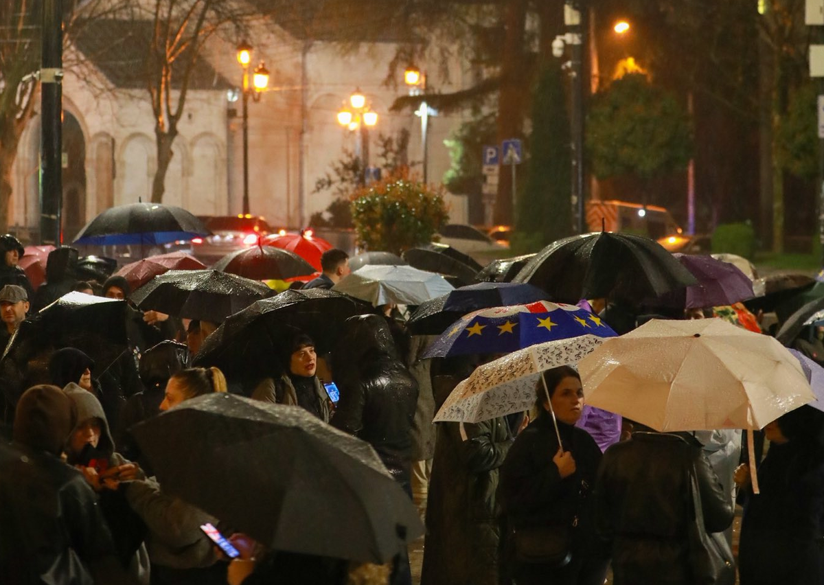 Pro-European protests in Tbilisi continue for the 483rd day in a row. Photo: MO SE / Facebook