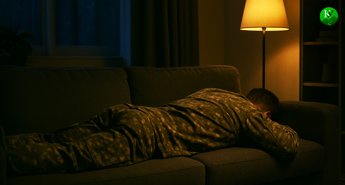 A serviceman at home. Illustration created by the Caucasian Knot using AI in the Copilot program. A serviceman at home. Illustration created by the Caucasian Knot using AI in the Copilot program.