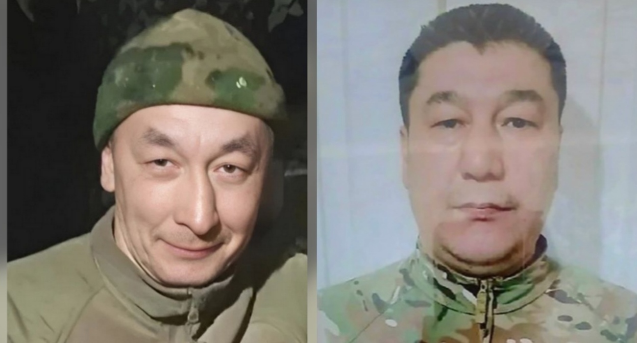 Yerbol Bisenov, Rustam Kulzhumurov. Photo from the Volodarsky District Administration's Telegram channel https://t.me/regionvol/ Collage by "Caucasian Knot"