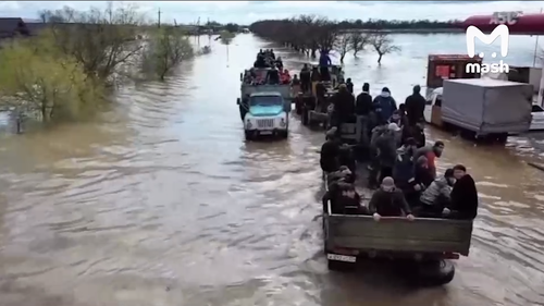 Frame: A high alert regime was declared in Dagestan on March 28 due to flooding. Photo: Mash / Telegram channel Frame: On March 28, a high alert regime was declared in Dagestan due to flooding. Photo: Mash / Telegram channel