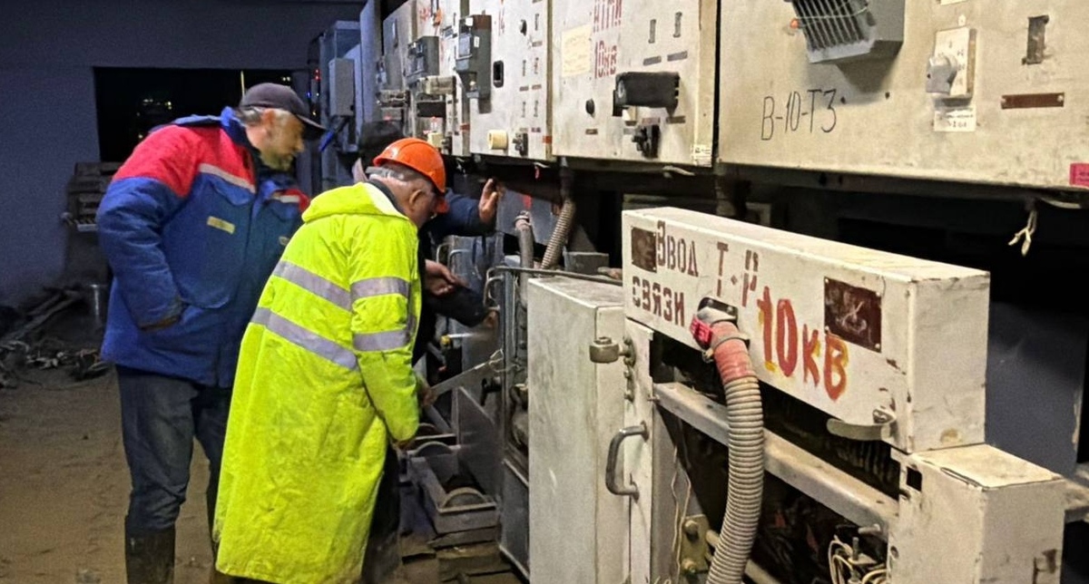 Primorskaya substation. Photo from the Makhachkala mayor's Telegram channel https://t.me/DzhambulatSalavov/996 Primorskaya substation. Photo from the Makhachkala mayor's Telegram channel https://t.me/DzhambulatSalavov/996