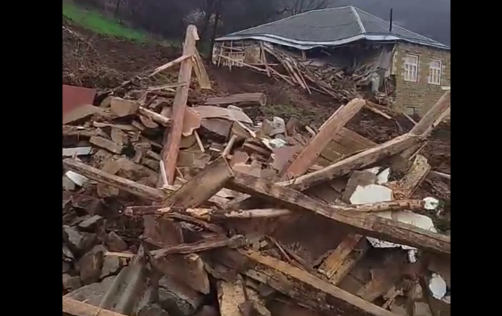 A destroyed house in the village of Kirki. Still from a video from Zapir Gasanov's Telegram channel, April 5, 2026, https://t.me/ZapirGasanov/18275. A destroyed house in the village of Kirki. Still from a video from Zapir Gasanov's Telegram channel, April 5, 2026, https://t.me/ZapirGasanov/18275.