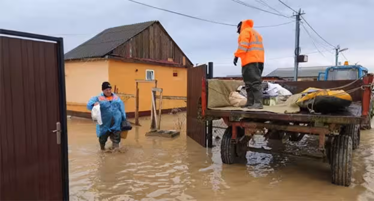 Flooding in Dagestan. Photo: Ministry of Emergency Situations/Telegram