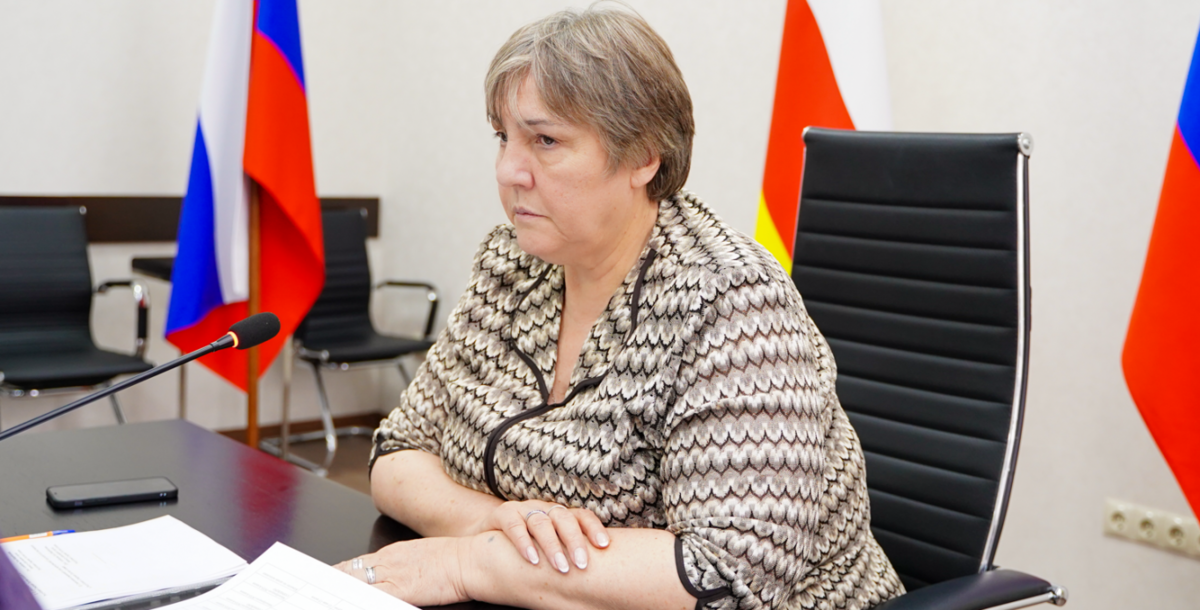 Larisa Tuganova. Still from a video from State Television and Radio Broadcasting Company "Alania".