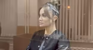 Alina Dzhikaeva in the courtroom. Photo: Moscow Courts of General Jurisdiction