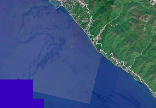 Satellite image of the water area from May 8. Photo screenshot https://t.me/greensatru/207