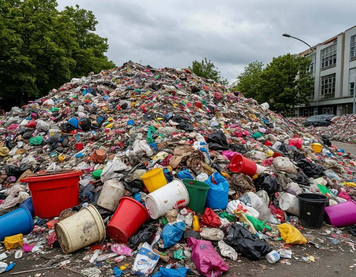 Garbage piles up in Prokhladny. Photo: Public News Service / https://www.osnmedia.ru/obshhestvo/zhiteli-prohladnogo-v-kabardino-balkarii-pozhalovalis-chto-gorod-pogryaz-v-musore/ Garbage piles up in Prokhladny. Photo: Public News Service / https://www.osnmedia.ru/obshhestvo/zhiteli-prohladnogo-v-kabardino-balkarii-pozhalovalis-chto-gorod-pogryaz-v-musore/