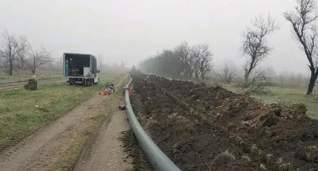 Water main repair. Photo from the Stavropol Krai Governor's Telegram channel - https://t.me/VVV5807/6568 Water main repair. Photo from the Stavropol Krai Governor's Telegram channel - https://t.me/VVV5807/6568