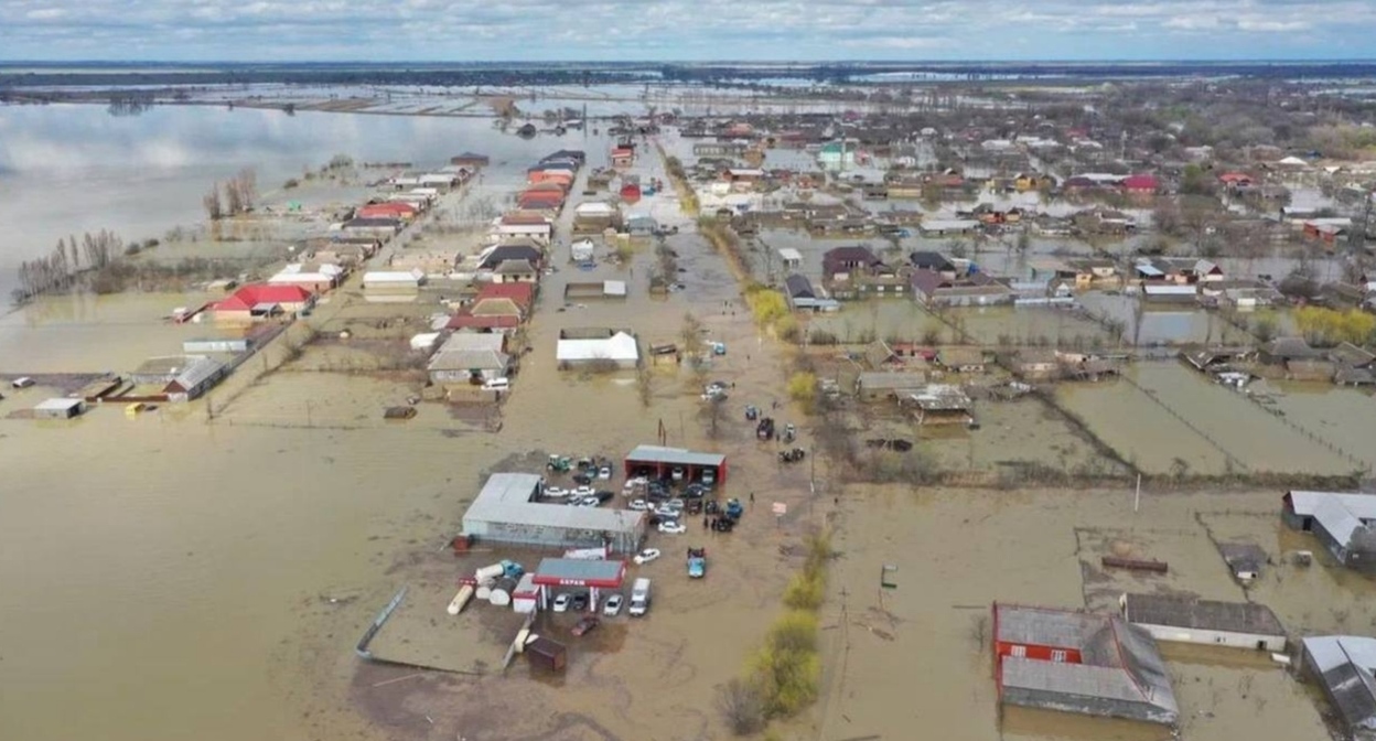 Flooding in the village of Adilyotar. Photo: Dagestan Regional Center for Environmental Management https://t.me/israfilof2_0/613 Flooding in the village of Adilyotar. Photo: Dagestan Regional Center for Environmental Management https://t.me/israfilof2_0/613