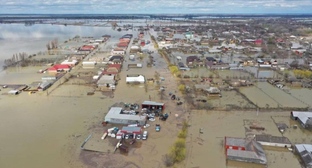 Flooding in the village of Adilyotar. Photo: Dagestan Regional Center for Environmental Management https://t.me/israfilof2_0/613