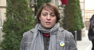 Elene Khoshtaria. Still from a TV Kavkasia video / YouTube