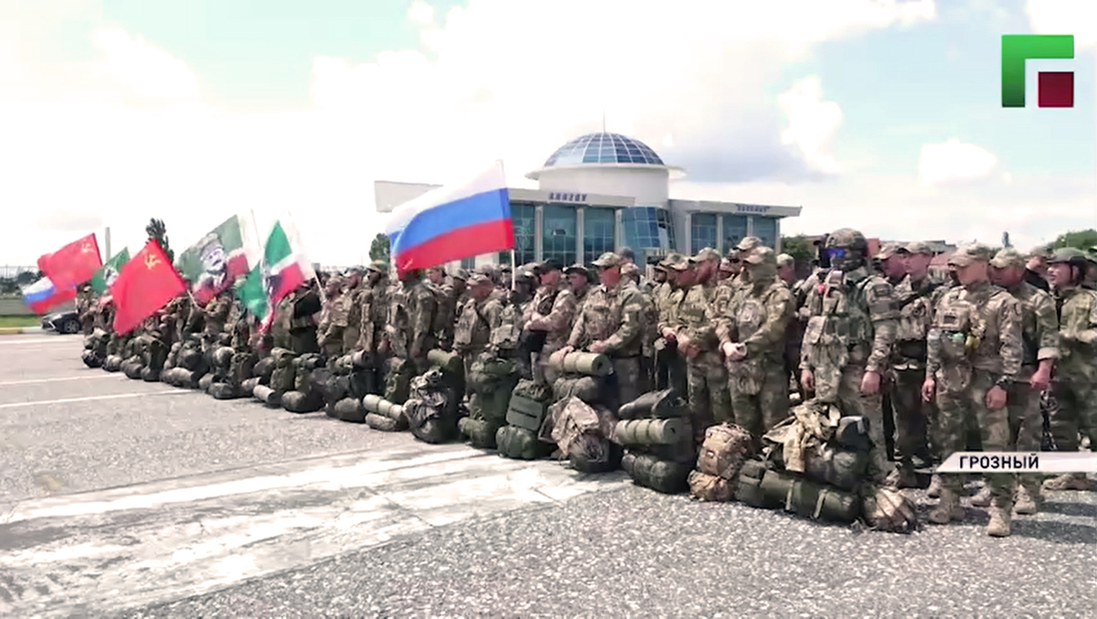 A group of fighters before being sent from Chechnya to Ukraine. Still from video https://www.instagram.com/p/DZu0VvTRybZ (Meta (the owner of Facebook, Instagram, and WhatsApp) is banned in Russia). A group of fighters before being sent from Chechnya to Ukraine. Still from video https://www.instagram.com/p/DZu0VvTRybZ (Meta (the owner of Facebook, Instagram, and WhatsApp) is banned in Russia).