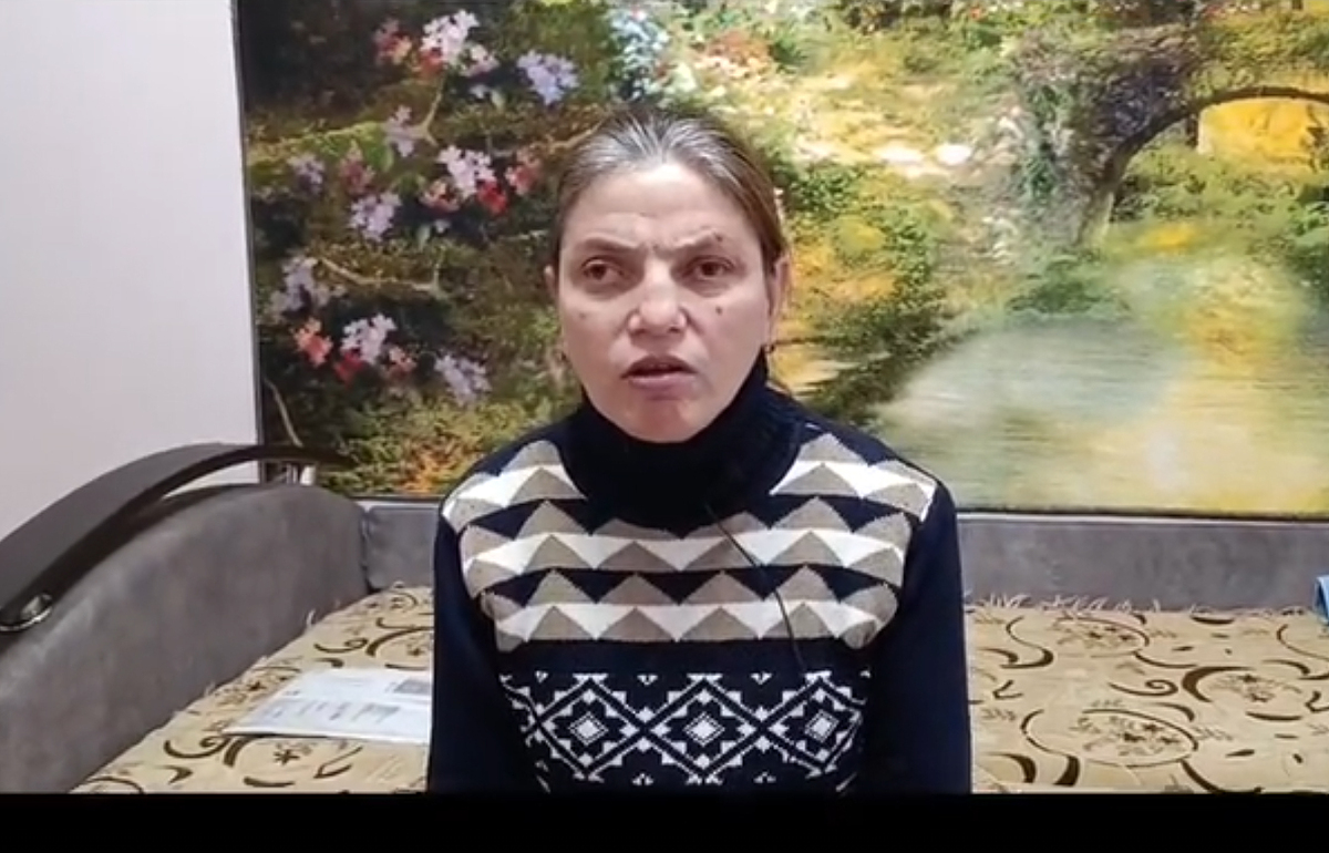 Elena Mikhailova. Still from video: https://vk.com/wall-62316332_12803 Elena Mikhailova. Still from video: https://vk.com/wall-62316332_12803