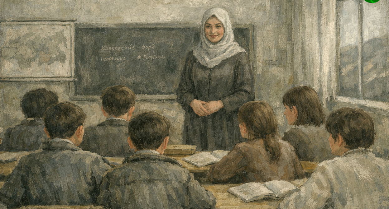 School classroom. Illustration created by "Caucasian Knot" using AI in the Copilot program.