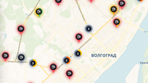 The situation with the availability of gasoline at gas stations in Volgograd according to Gdebenz.ru at 18:59 Moscow time. The situation with the availability of gasoline at gas stations in Volgograd according to Gdebenz.ru at 18:59 Moscow time.