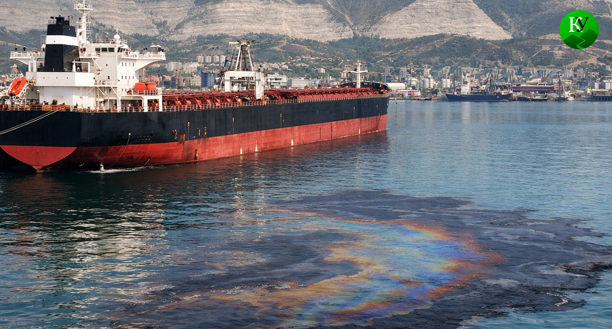 Tanker in the bay. Illustration created by "Caucasian Knot" using AI in the Copilot program. Tanker in the bay. Illustration created by "Caucasian Knot" using AI in the Copilot program.