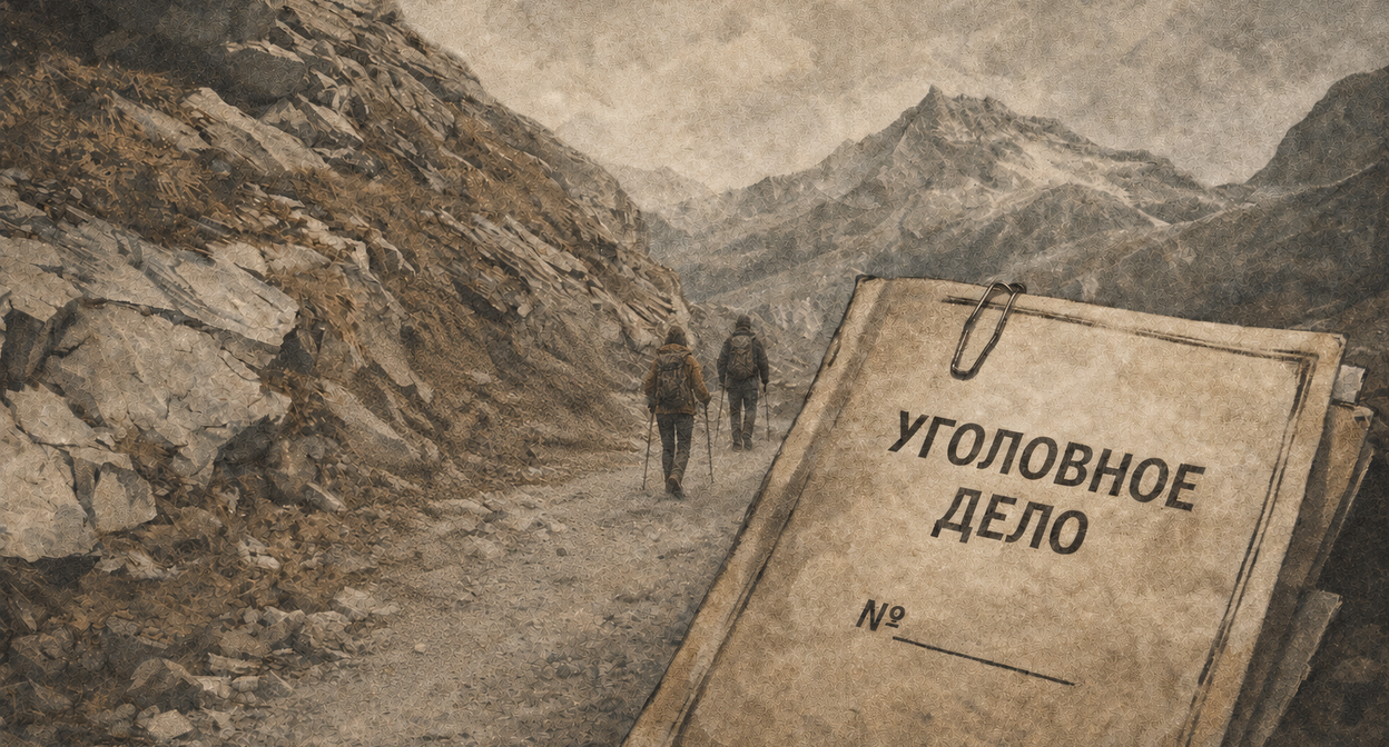 At the Klukhori Pass. Illustration created by "Caucasian Knot" using AI in the Copilot program.