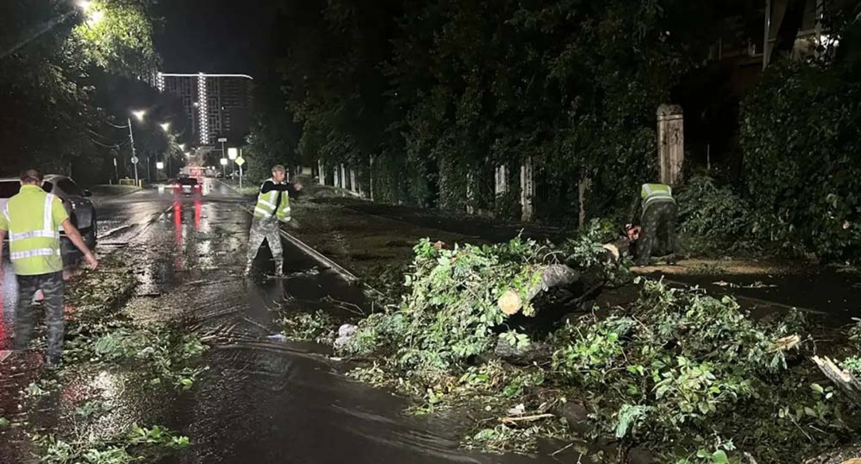 Consequences of the hurricane in Rostov-on-Don. Photo from the Telegram channel of the city's mayor Alexander Skryabin – https://t.me/SkryabinAlexander/4471