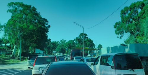 Queue at the "Rosneft" gas station in Sukhum. Screenshot from user Bata, https://t.me/apsny/26732?comment=551618 Queue at the "Rosneft" gas station in Sukhum. Screenshot from user Bata, https://t.me/apsny/26732?comment=551618