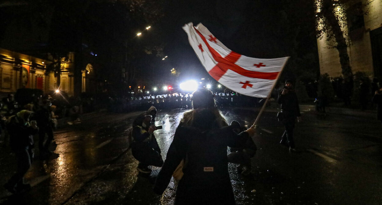 Protest action in Tbilisi. Photo "Caucasian Knot."