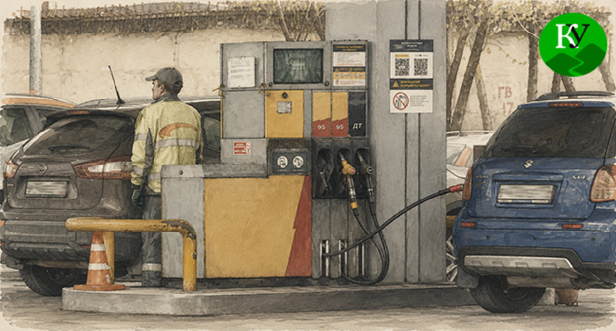 Refueling. Illustration created by "Caucasian Knot" using AI in the Copilot program. Refueling. Illustration created by "Caucasian Knot" using AI in the Copilot program.