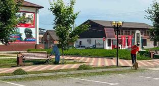 A street in Chegem. Photo by the press service of the Chegem district administration.