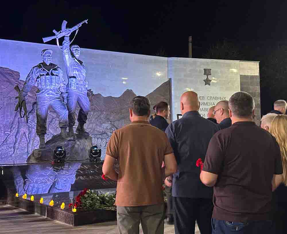Residents of South Ossetia at the event in Tskhinval, dedicated to the 18th anniversary of the start of the "Five-Day War". Photo "Caucasian Knot".