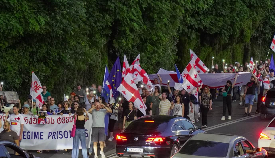 March in Tbilisi. Screenshot of photo Mo Se from 08.08.26, https://www.facebook.com/photo/?fbid=4396069697374435&set=pcb.4396071300707608 (the activities of the company Meta, which owns the social network, are banned in Russia) March in Tbilisi. Screenshot of photo Mo Se from 08.08.26, https://www.facebook.com/photo/?fbid=4396069697374435&set=pcb.4396071300707608 (the activities of the company Meta, which owns the social network, are banned in Russia)